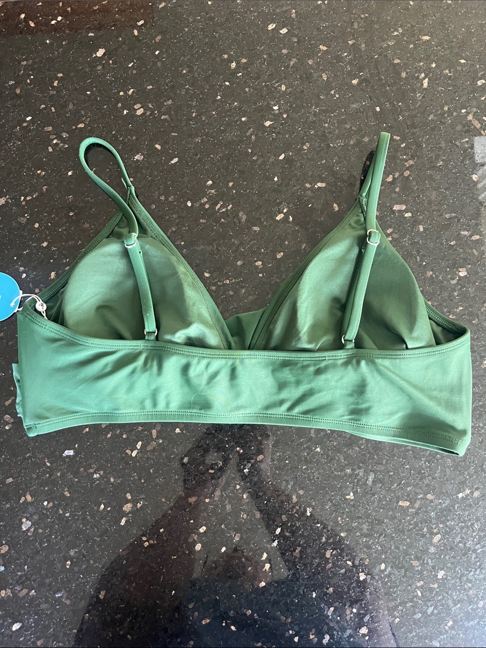Cupshe Twist-Front Bikini Top in Army Green XL - Picture 7 of 10
